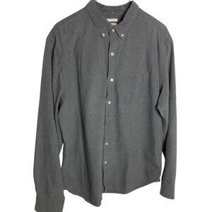 Old Navy Men's Gray Button Down Shirt Slim Fit size XL